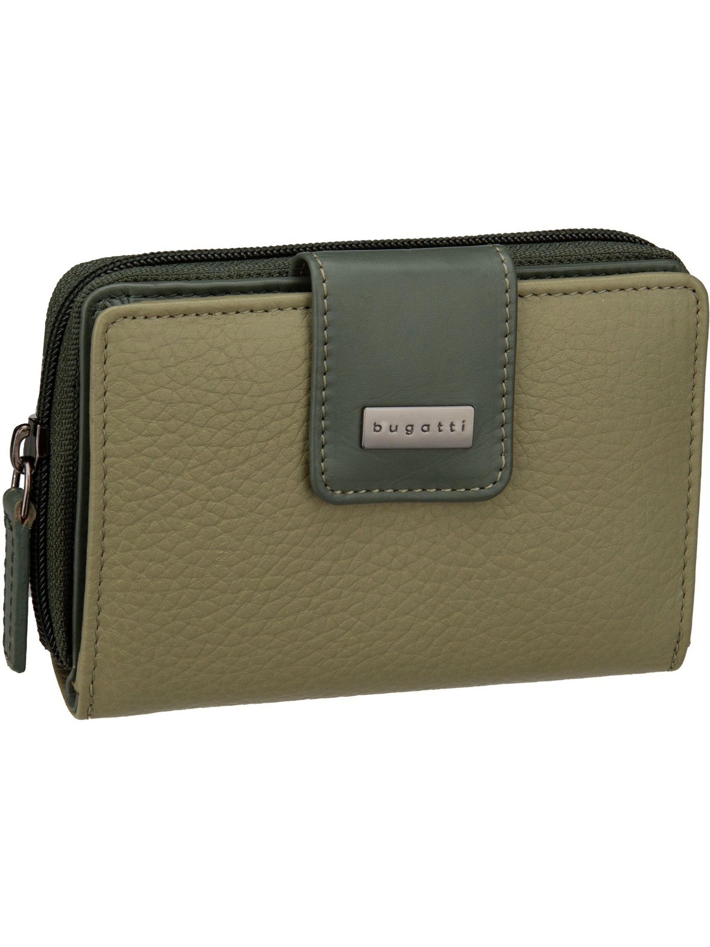 Portamonete 'Sina' di bugatti in verde: frontale