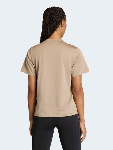 ADIDAS PERFORMANCE Funkcionalna majica | rjava barva