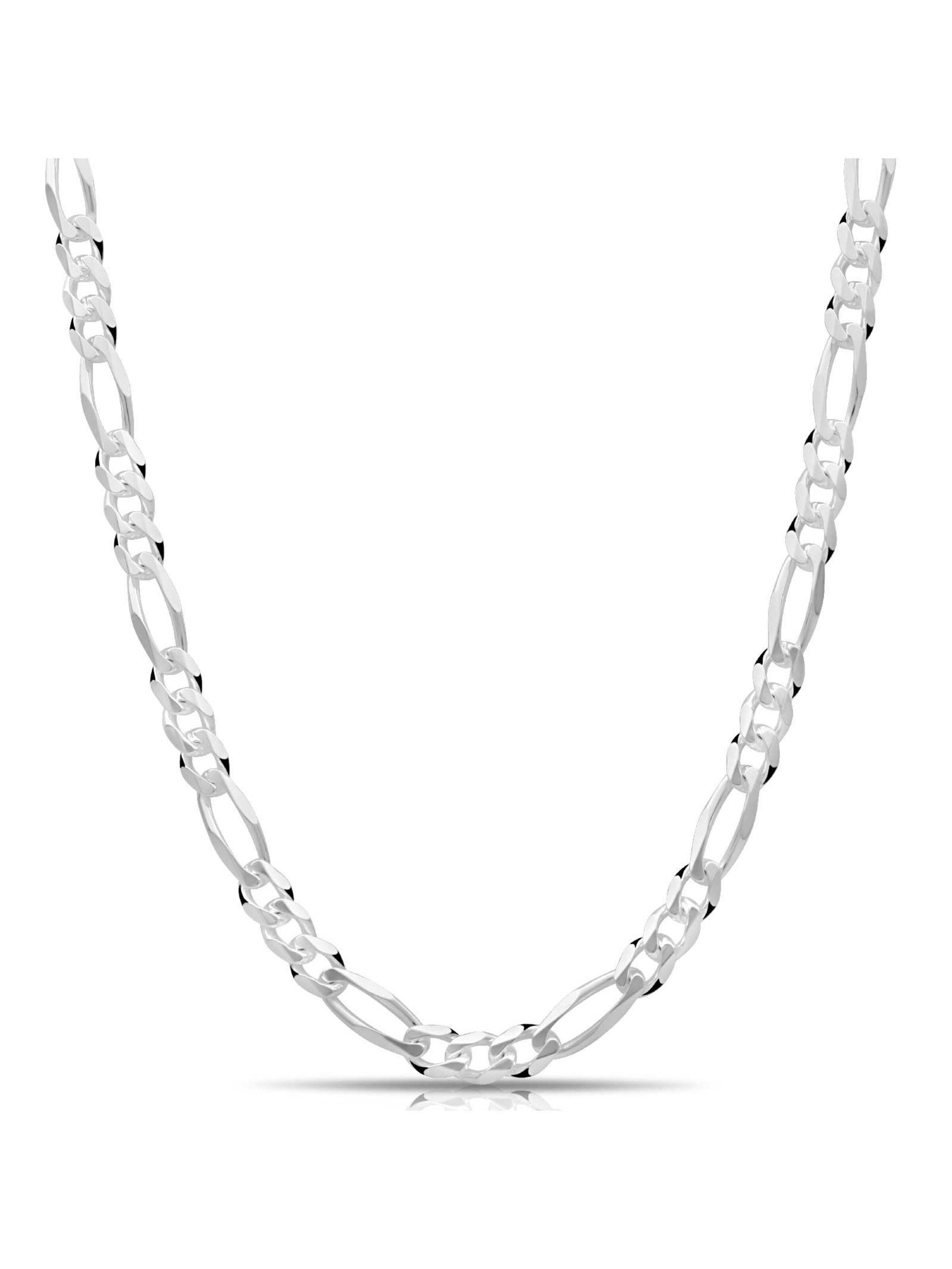 Tony Fein Necklace 'Figaro' in Silver: front
