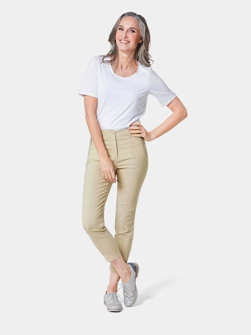 Goldner Slimfit Broek in Beige