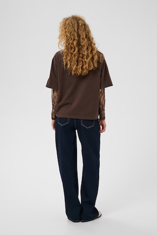 CULTURE - Camisa 'Colum' em castanho