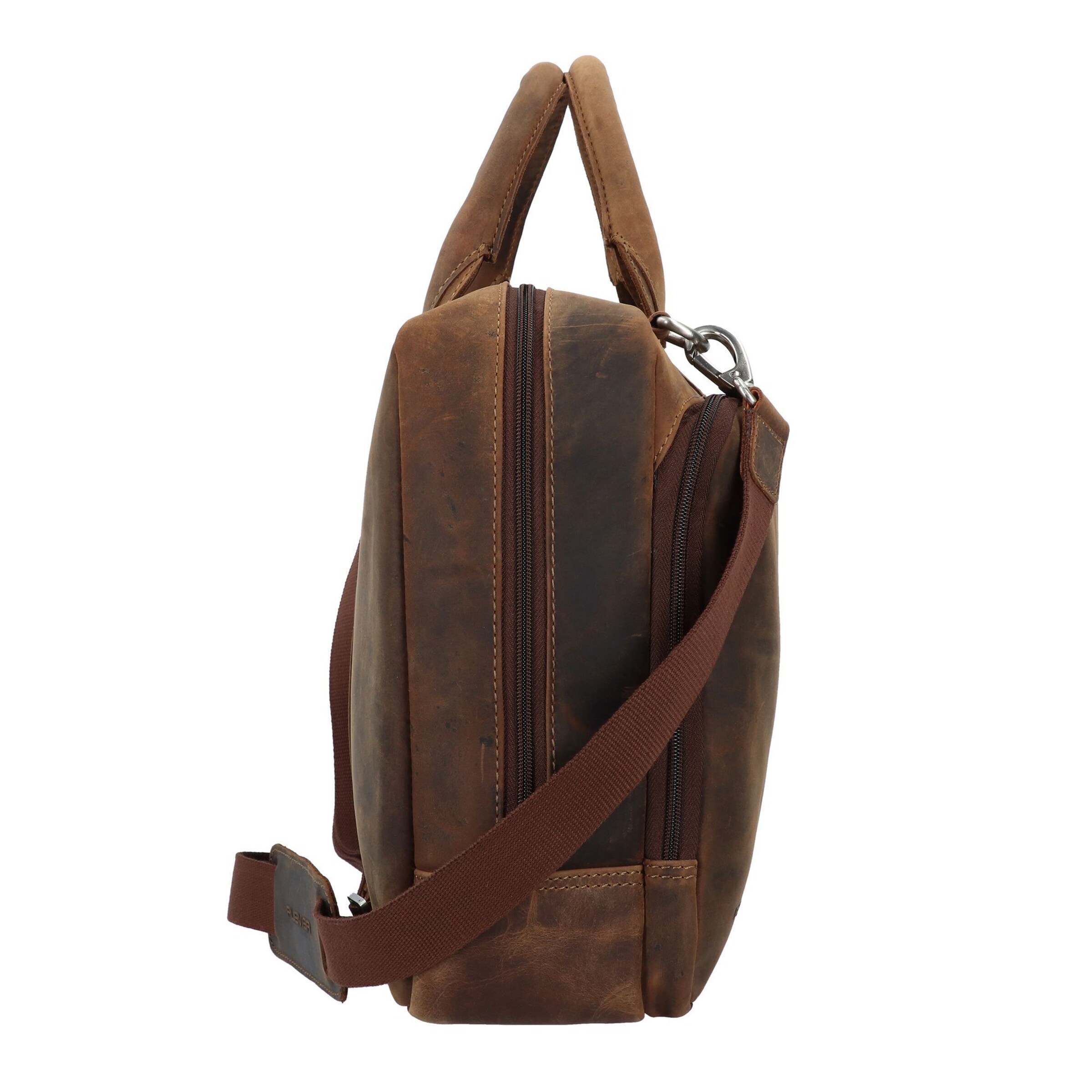 Plevier Document Bag in Brown