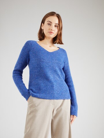 PIECES Sweater 'Ellen' in Blue: front