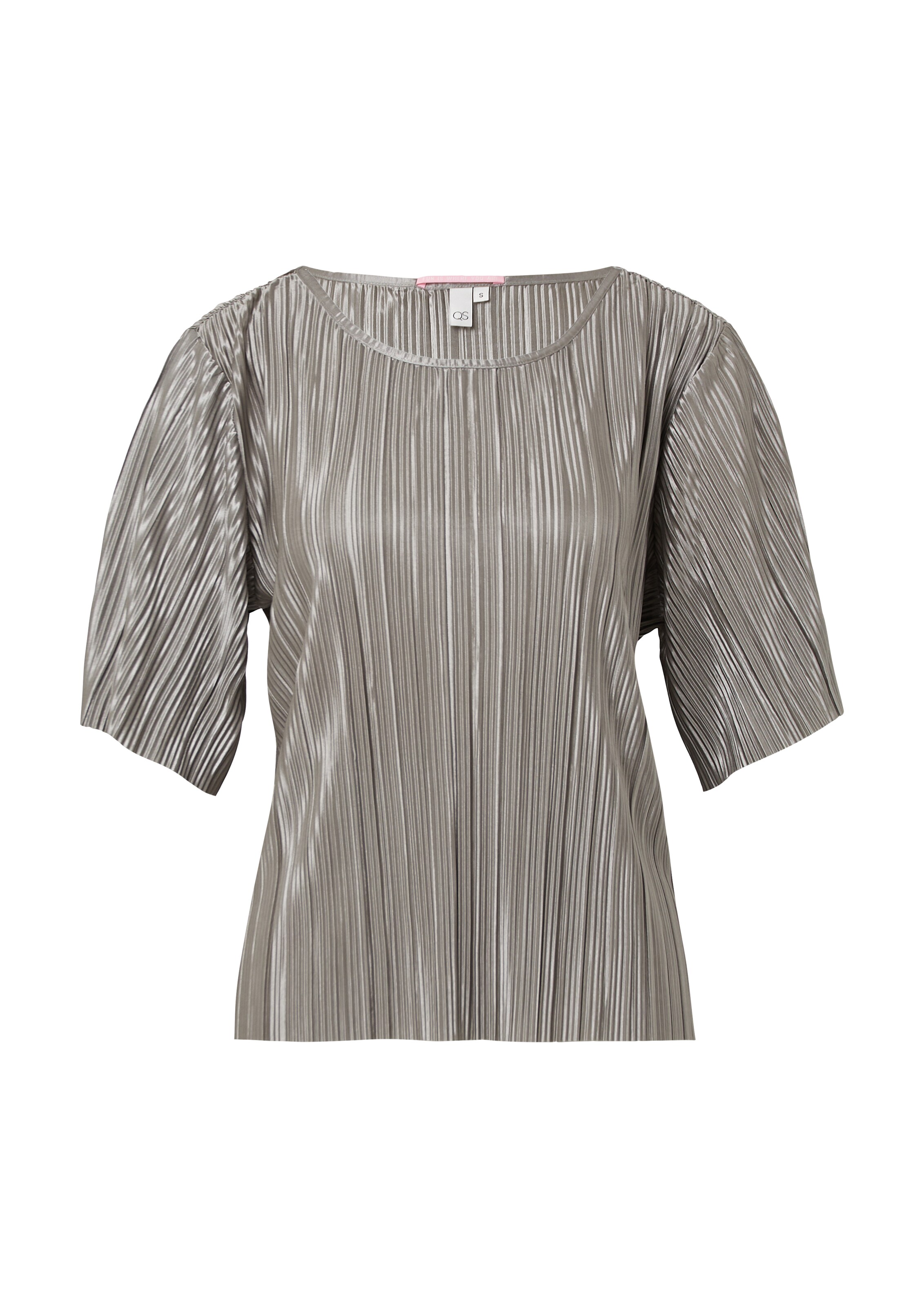 T-shirt QS en gris : devant