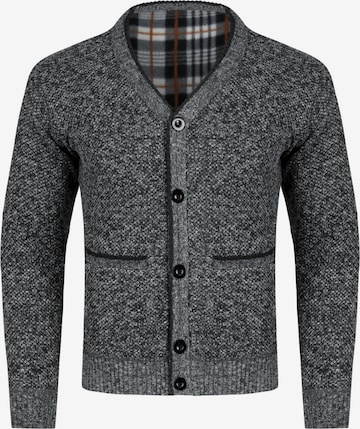 Youthup Knit Cardigan in Grey: front