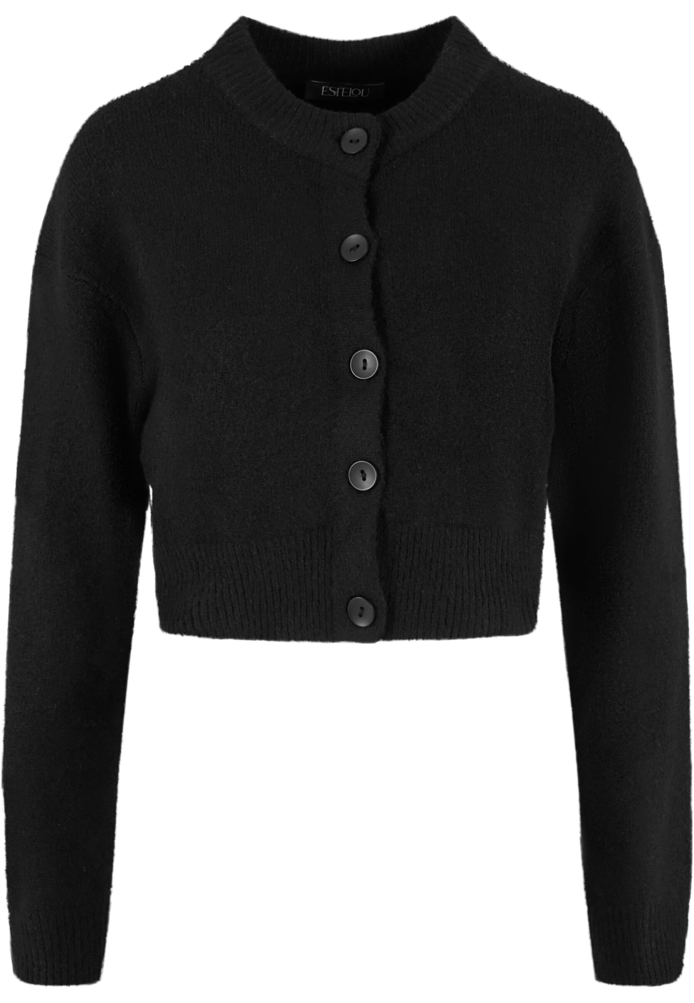 Urban Classics Kardigan – černá: přední strana