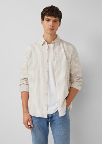 s.Oliver Regular Fit Hemd in Beige