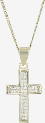 Akzent Pendant '"Kathrin" aus 925 Sterlingsilber, rhodiniert, langlebig' in Gold: front