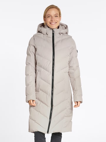 ZIENER Outdoor Coat 'TELSE' in Beige: front