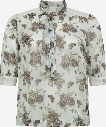 Junarose Blouse in Groen: voorkant