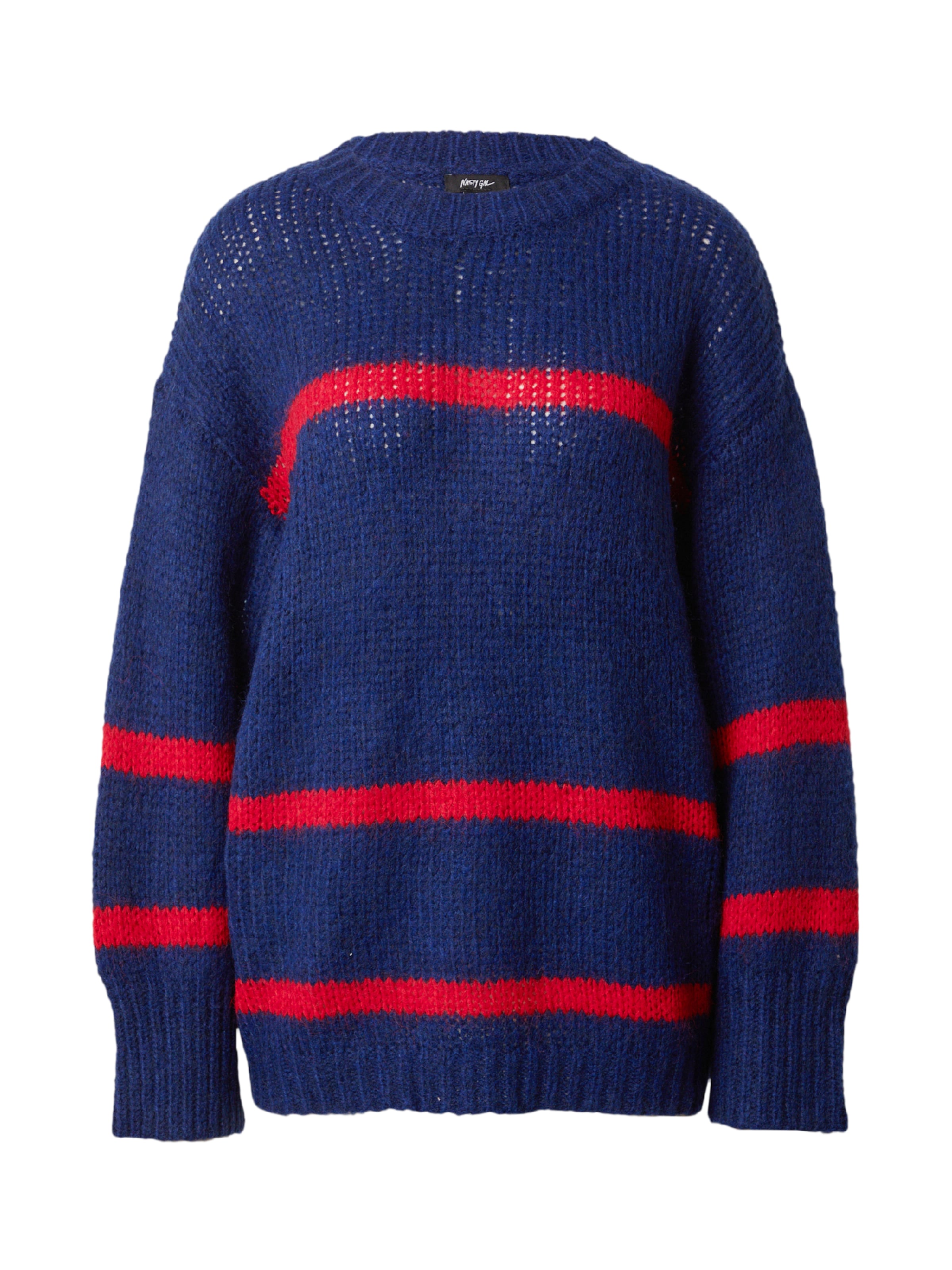 Nasty Gal Pulover | modra barva: sprednja stran