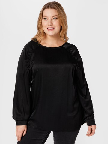 Zizzi Blouse 'ABRINE' in Black: front