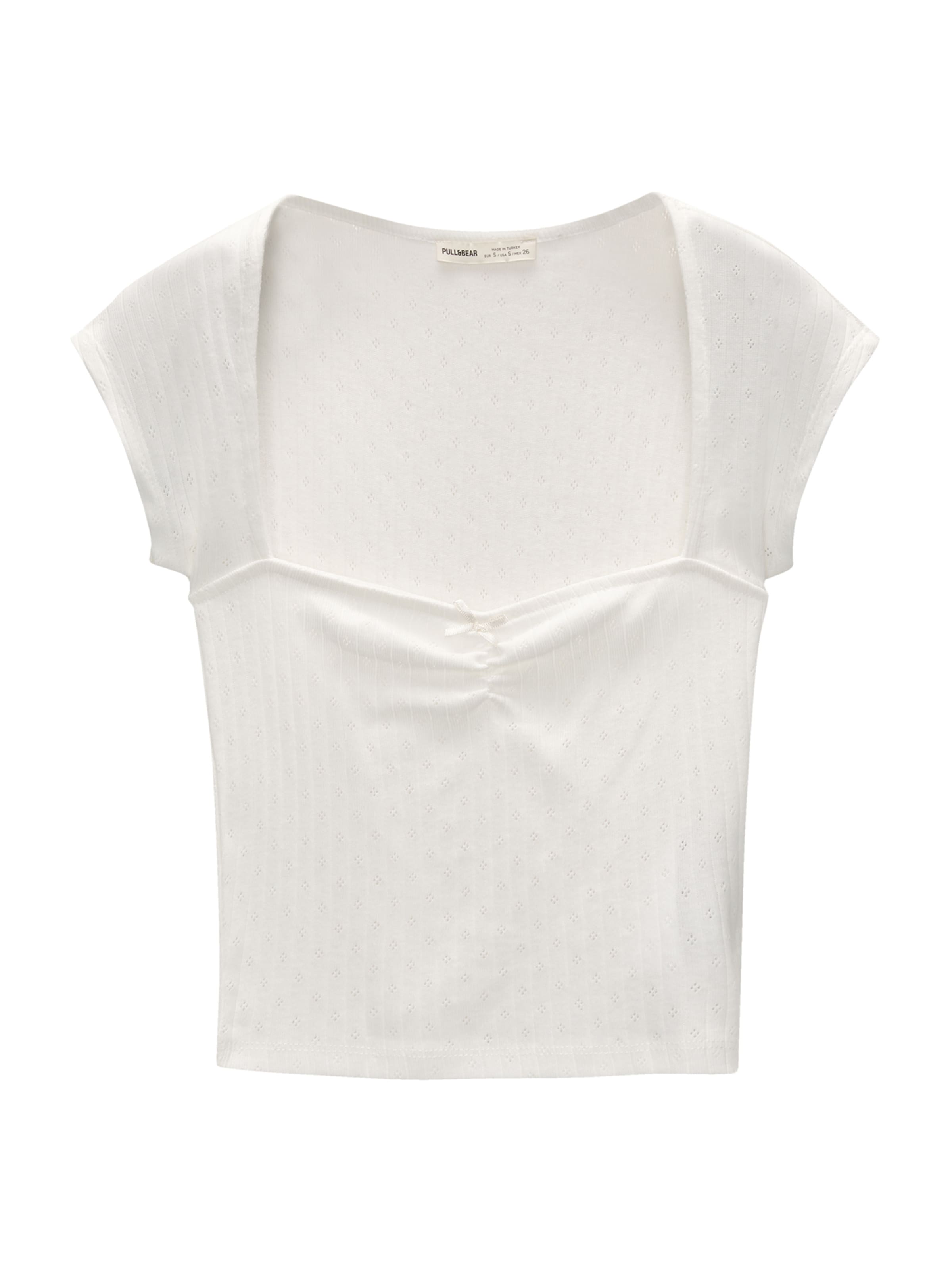 Pull&Bear Shirt in Beige: front