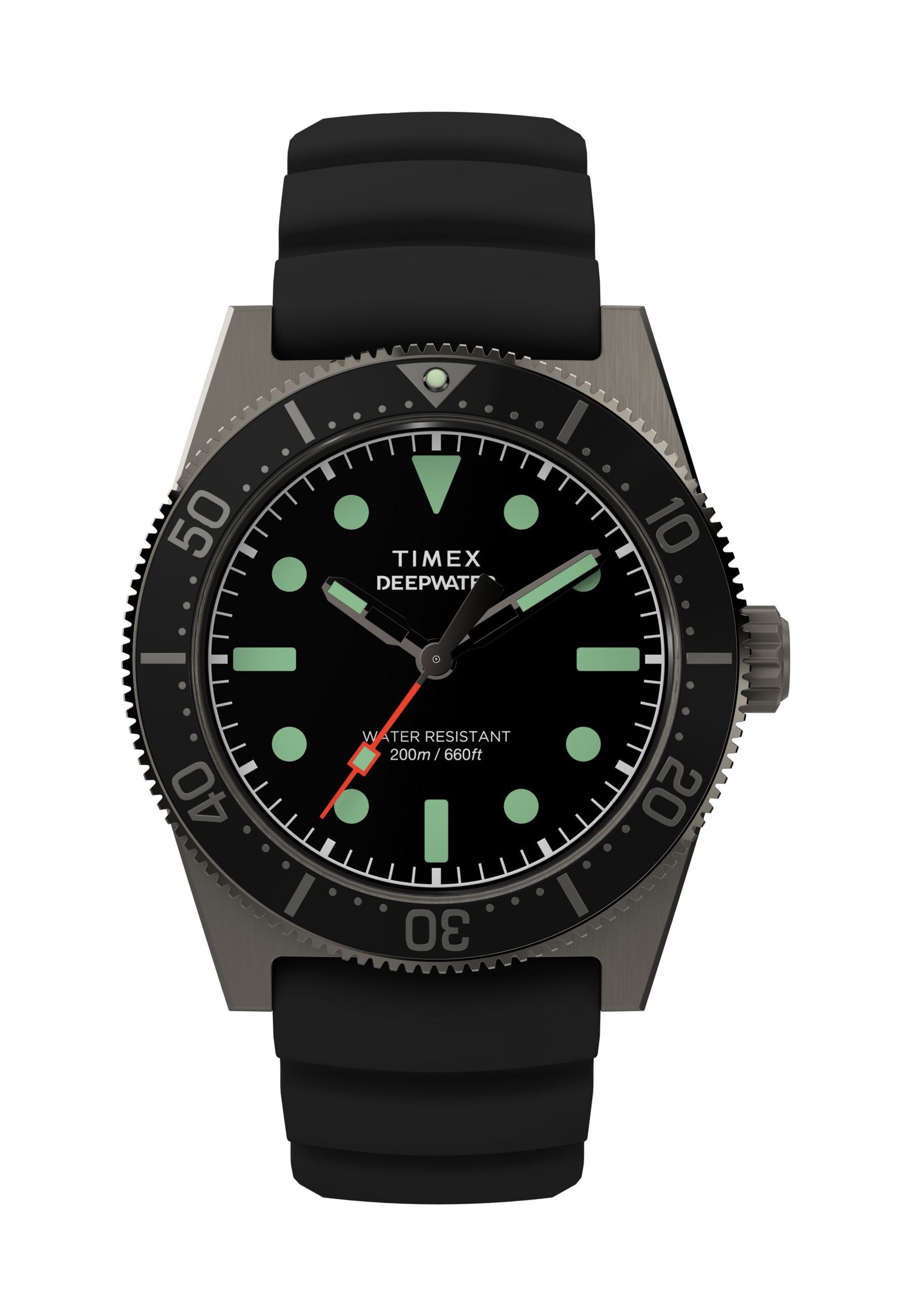 TIMEX Analoguhr 'Deepwater Reef 200' in Schwarz: Vorderseite