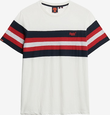 T-Shirt 'Essentials' Superdry en blanc : devant