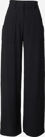 Nasty Gal Wide leg Pants in Black: front