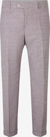 STRELLSON Pleated Pants 'Luc' in Purple: front