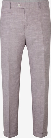 STRELLSON Slim fit Trousers with creases in Purple: front