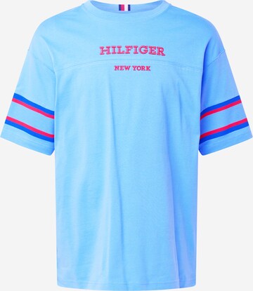 TOMMY HILFIGER - Camisa em azul: frente