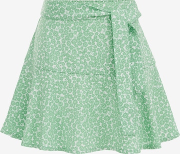 WE Fashion - regular Falda en verde: frente