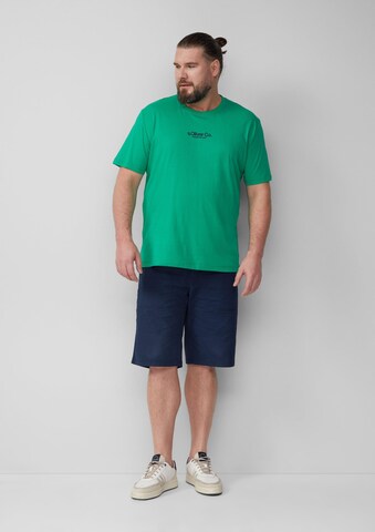 s.Oliver Men Big Sizes Shirt in Green
