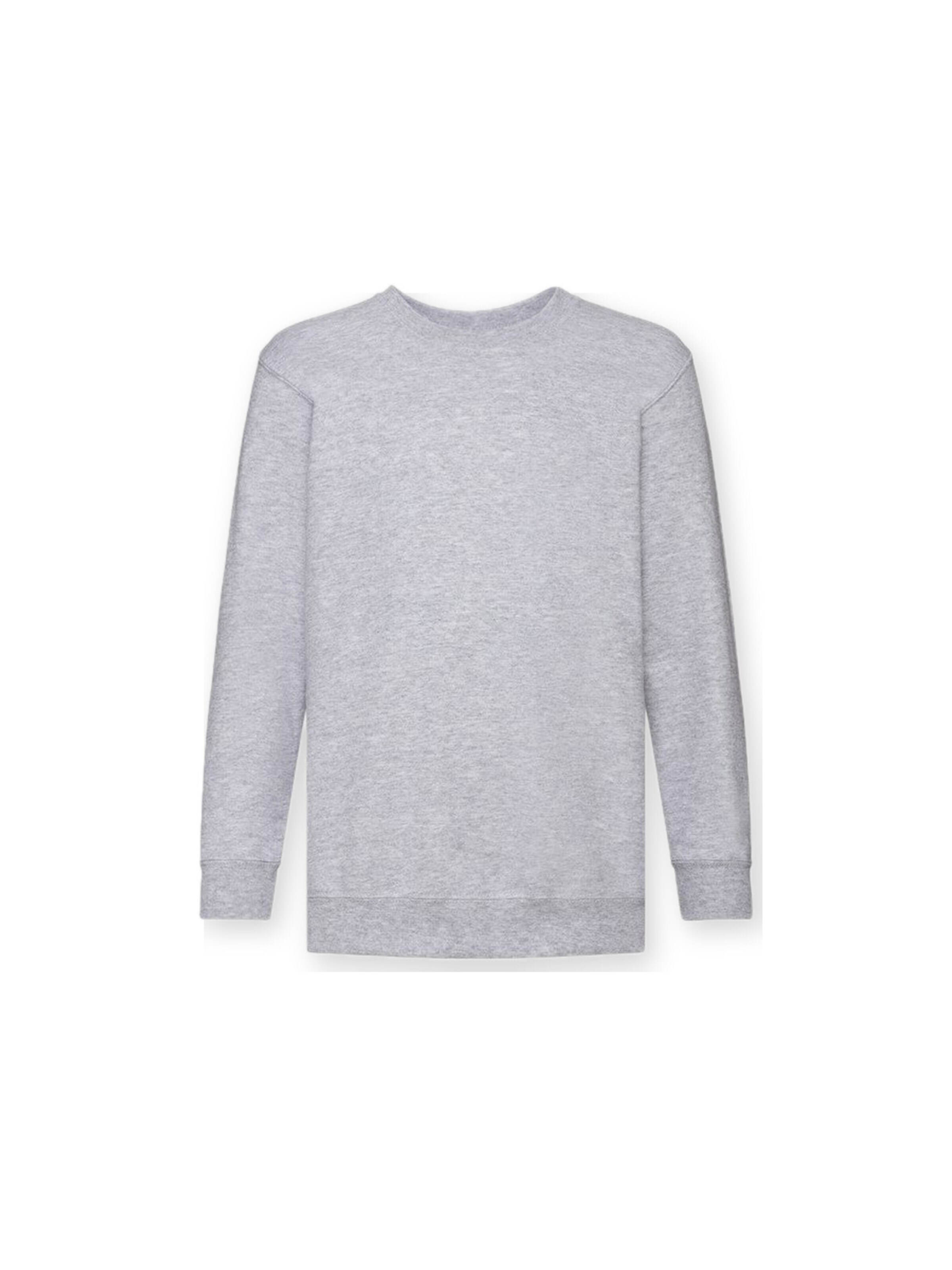 FRUIT OF THE LOOM Sweatshirt 'Crewneck sweatshirt for kids' in Grijs: voorkant