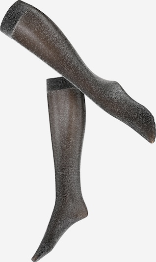 Swedish Stockings Chaussettes 'Ines' en noir / argent, Vue avec produit