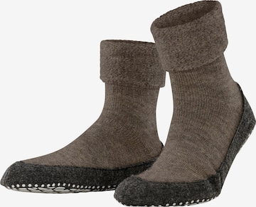 FALKE Slippers 'Cosyshoe' in Brown: front