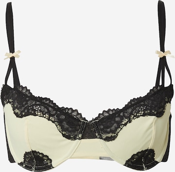 Balconette Sutien 'SIERRA' de la WILD LOVERS pe galben: față