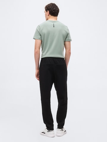 Reebok Zúžený Sportovní kalhoty 'ATHLETE' – černá