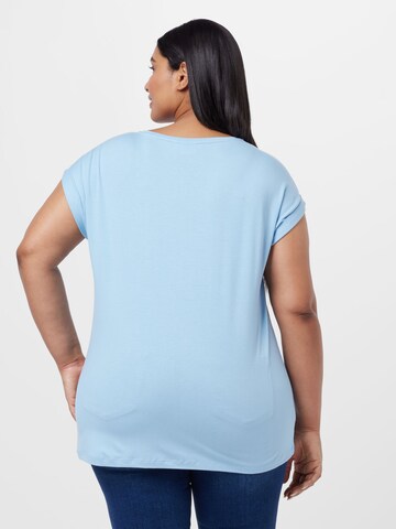 T-shirt 'TANTIE' ONLY Carmakoma en bleu