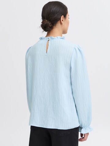 ICHI Langarmbluse ' IXSASSY ' in Blau