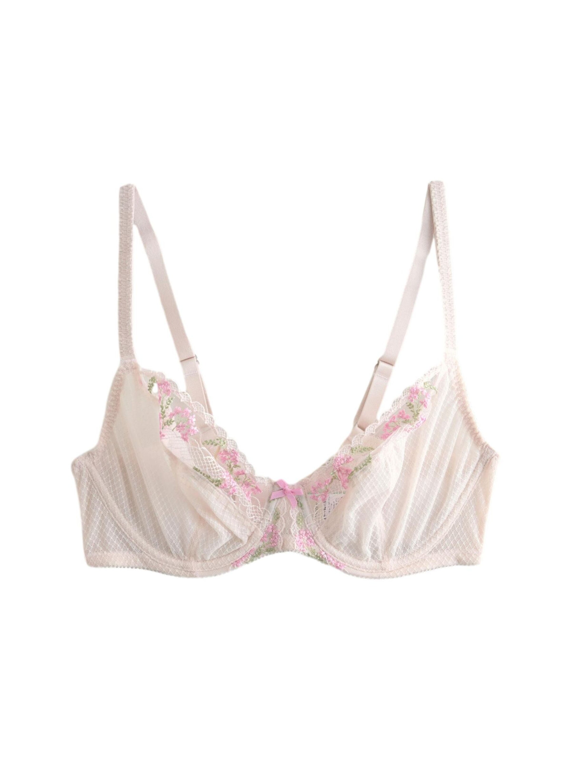 Next Балконет Бюстгальтер в Ярко-розовый: спереди