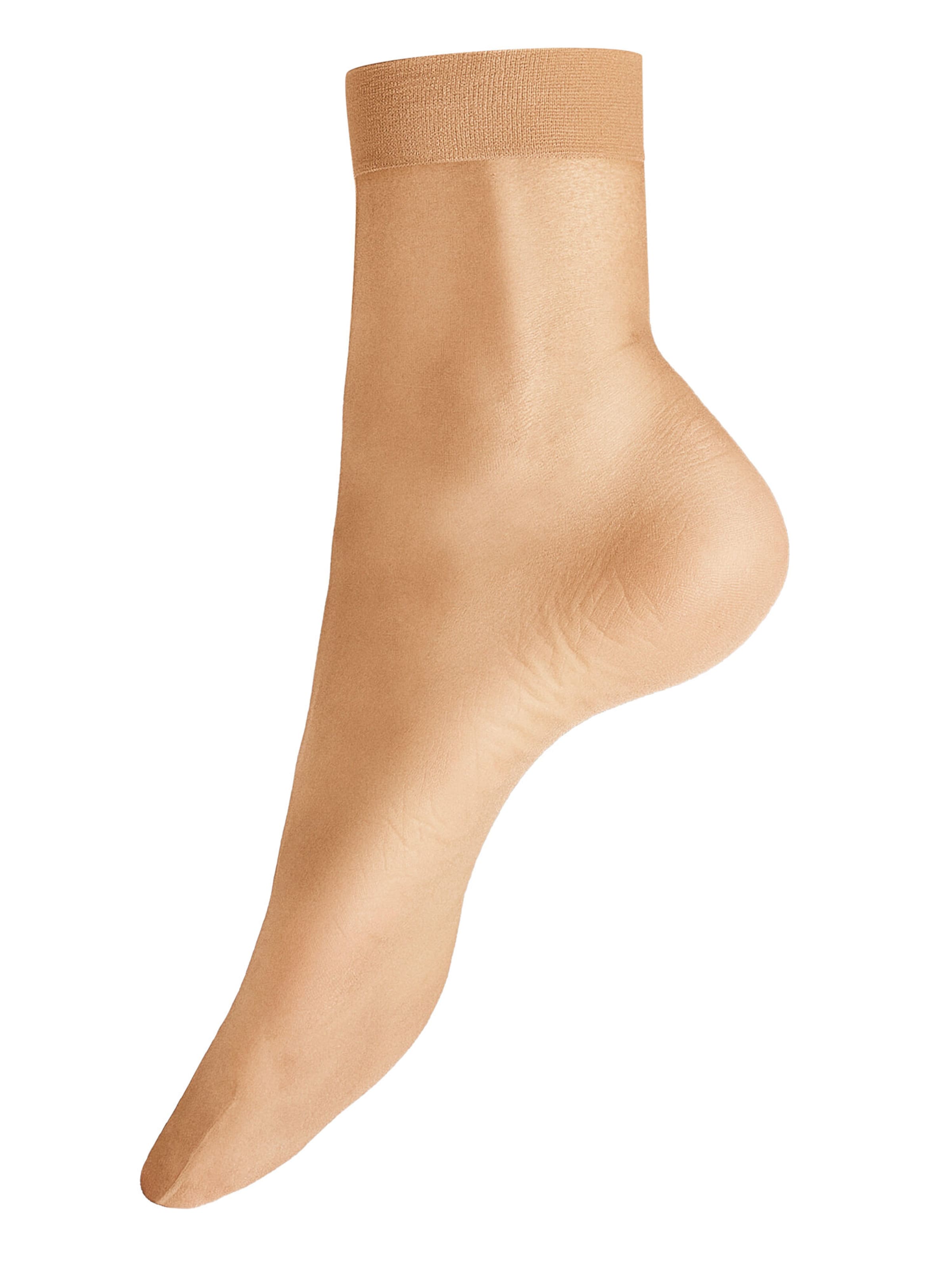 Calzino 'Light 8' di Hudson in beige: frontale