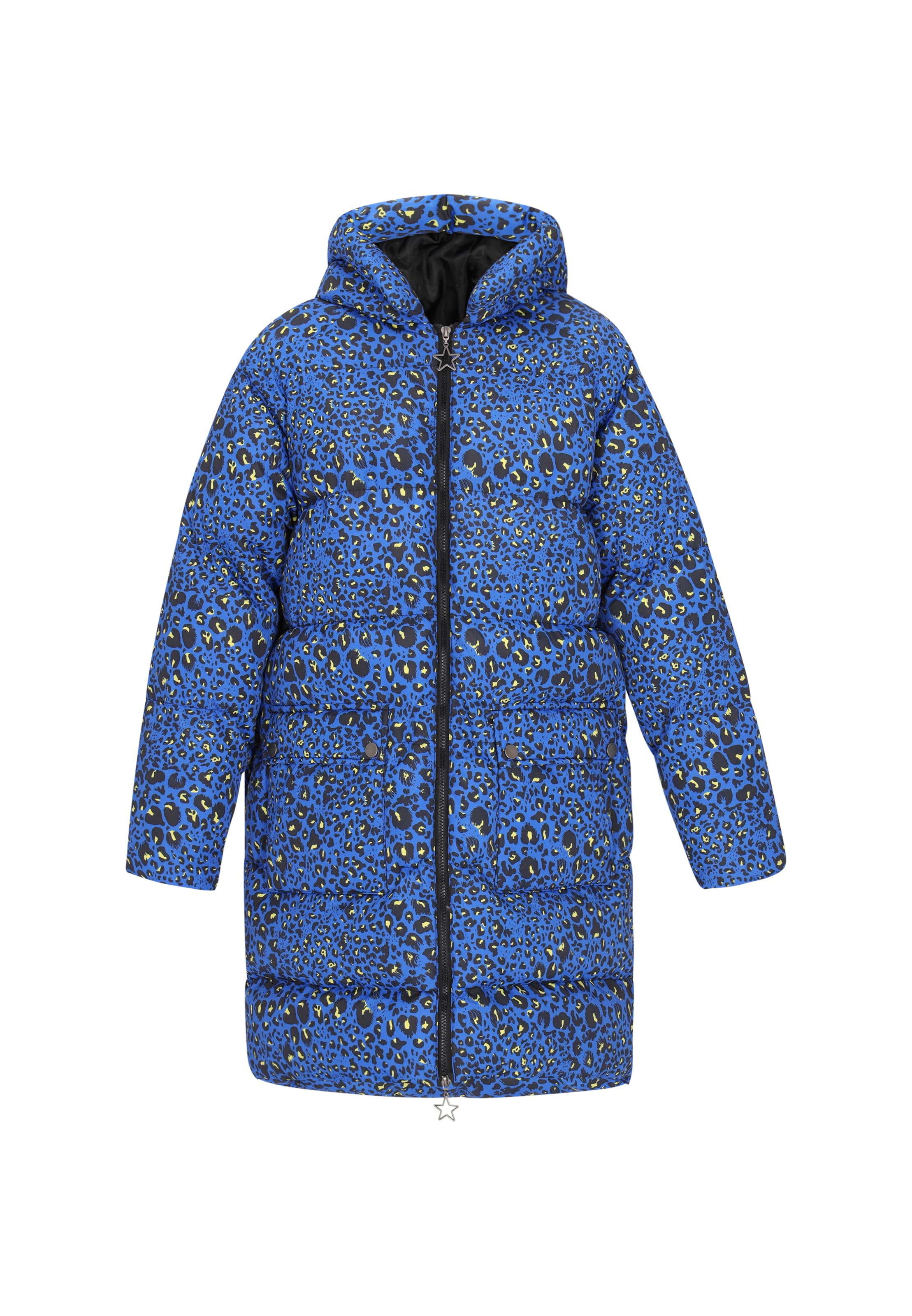 myMo ROCKS Prehoden plašč | modra / rumena / črna barva, Prikaz izdelka