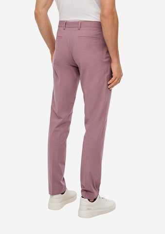 Coupe slim Pantalon chino s.Oliver BLACK LABEL en violet