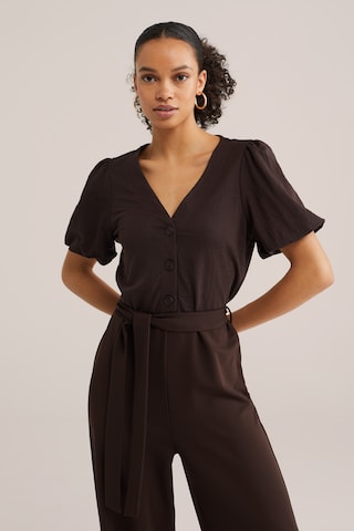 WE Fashion Kombinezon | rjava barva: sprednja stran