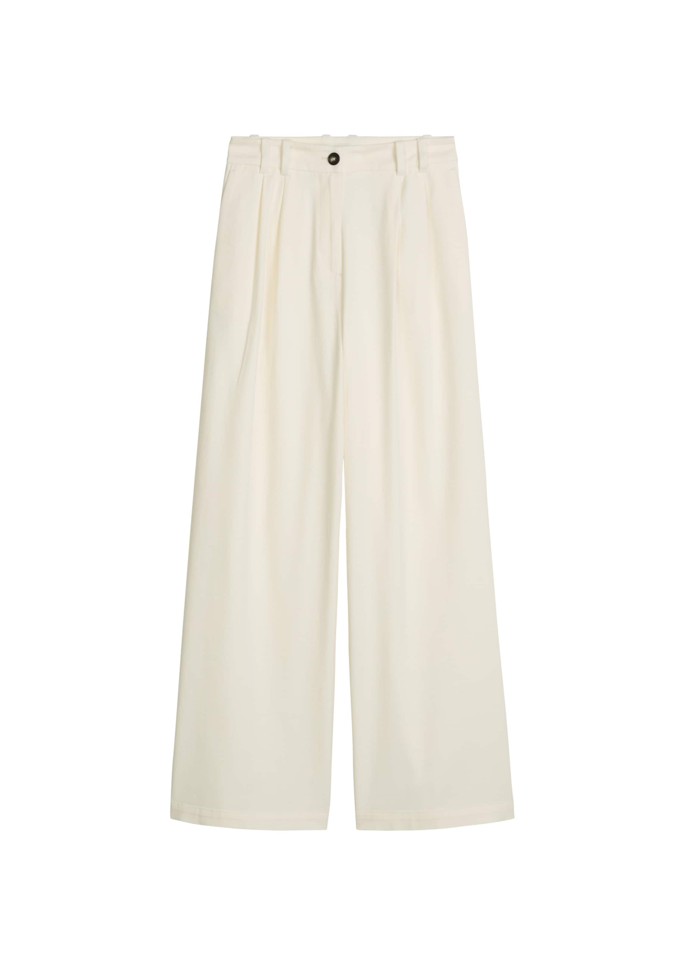 Marc O'Polo Loosefit Hose in Weiß: Vorderseite