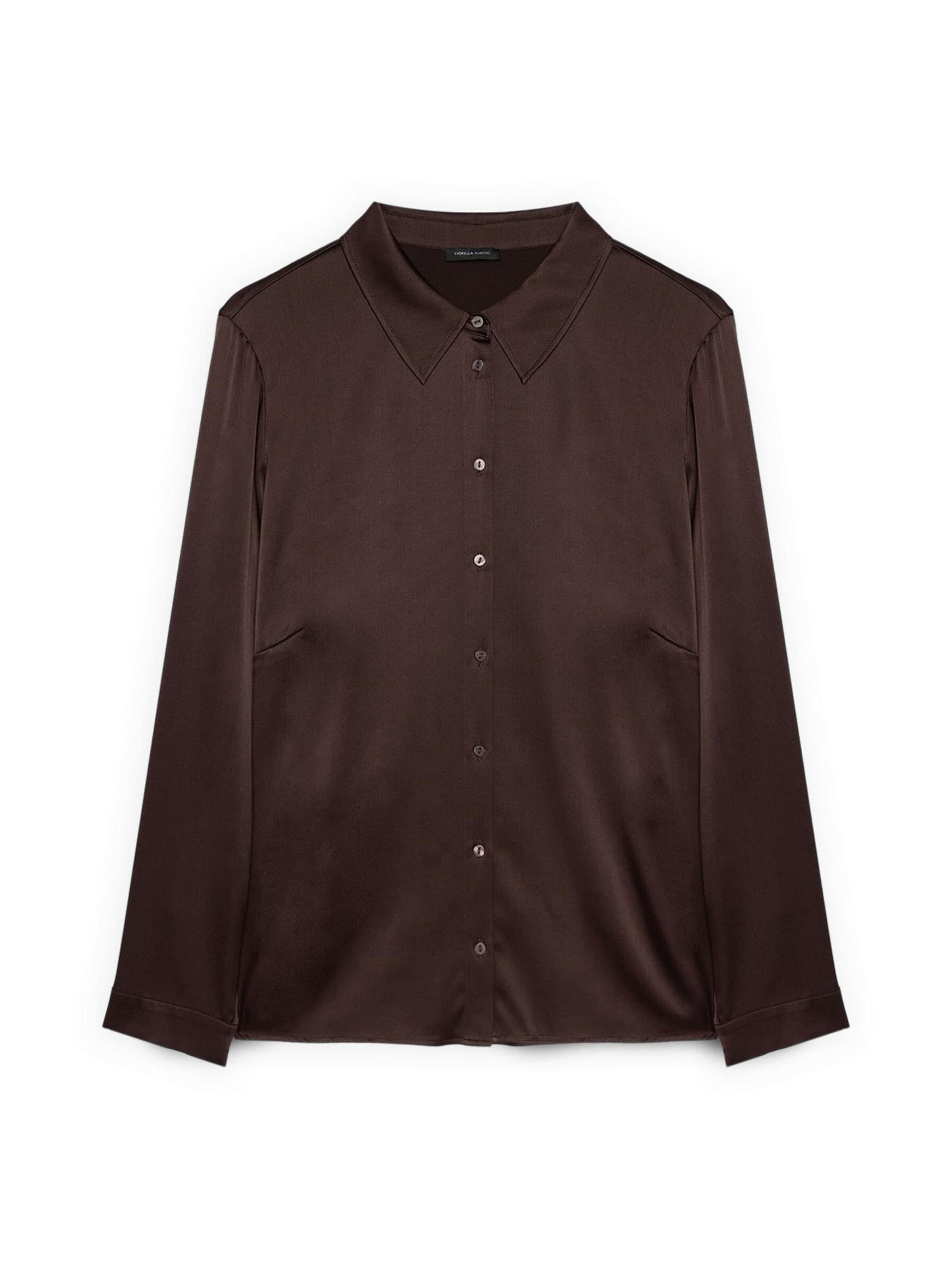 Fiorella Rubino Blouse in Bruin: voorkant