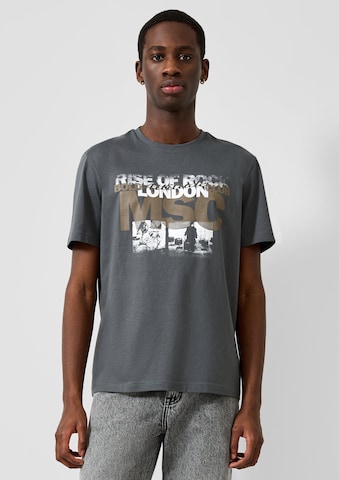 T-Shirt QS en gris : devant