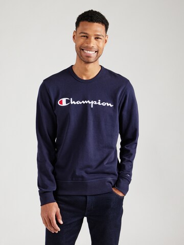 Champion Authentic Athletic Apparel Mikina – modrá: přední strana