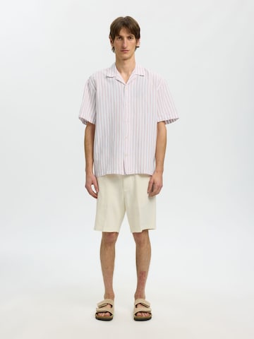 Fit confort Chemise SELECTED en rose