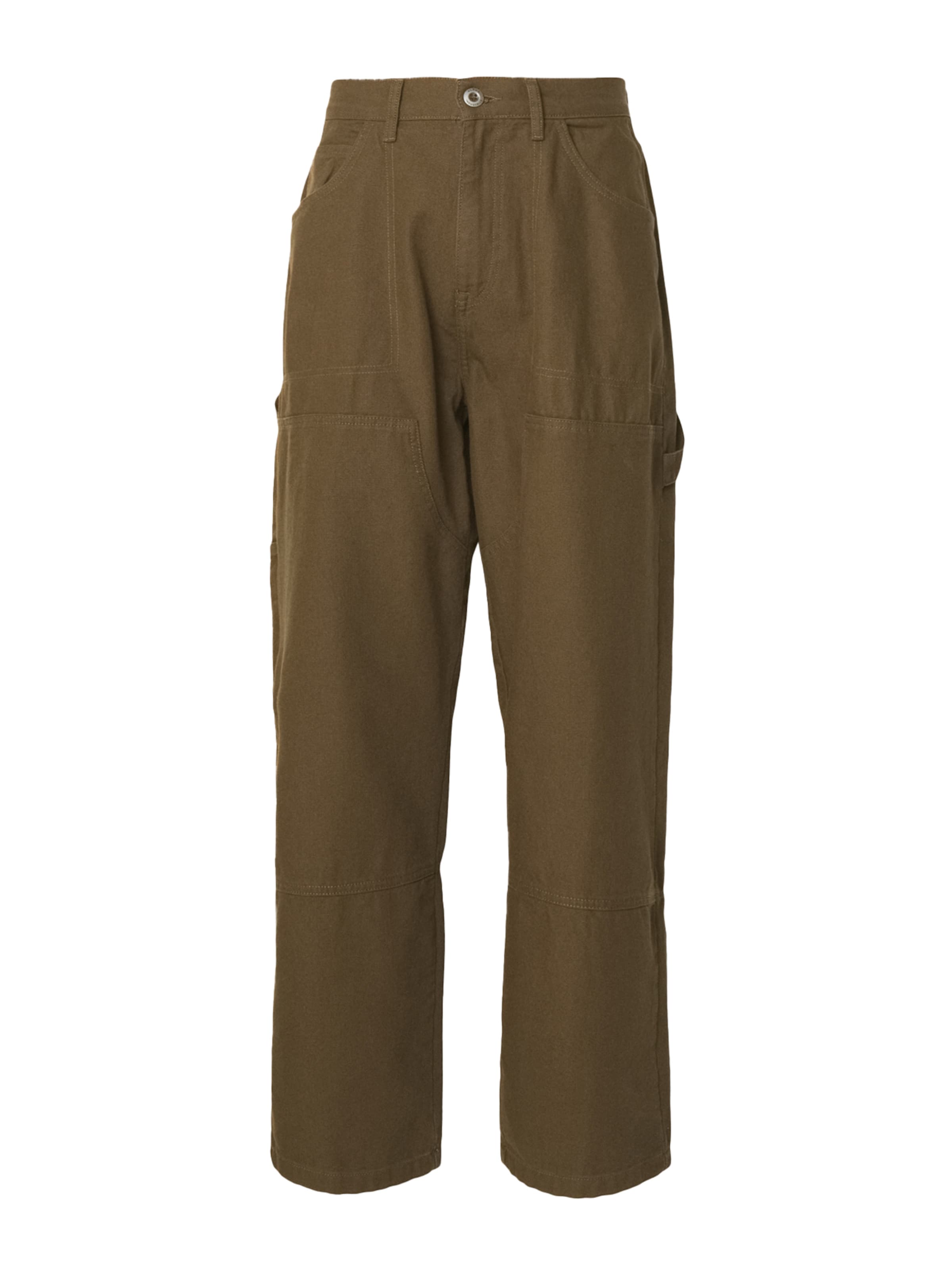 ALPHA INDUSTRIES Ohlapna forma Kargo hlače | zelena barva: sprednja stran