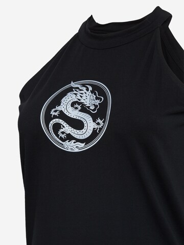 Merchcode Top 'Dragon' in Black