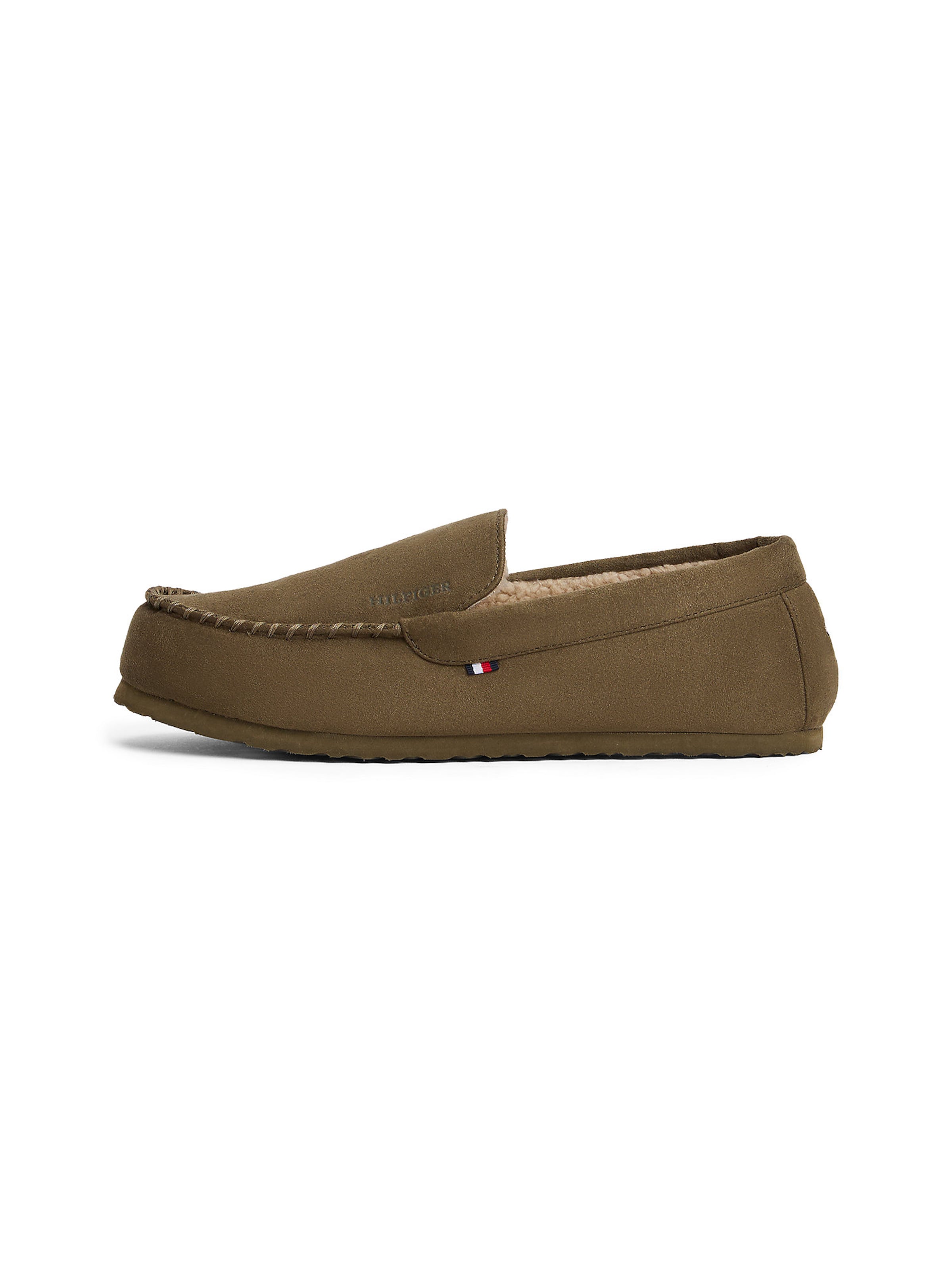 TOMMY HILFIGER Slipper in Green: front