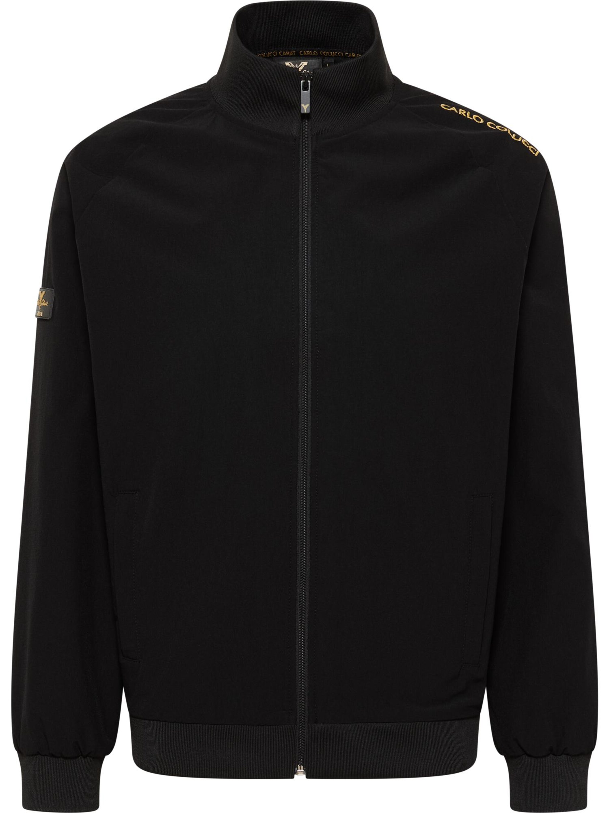 Carlo Colucci Sweat jacket 'Dobler' in Black: front