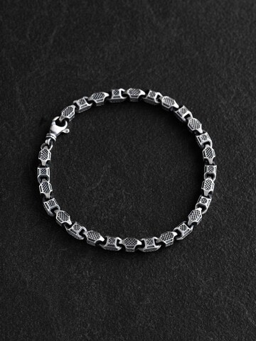 REYTEL Armband 'MODIG' in Silber: Vorderseite