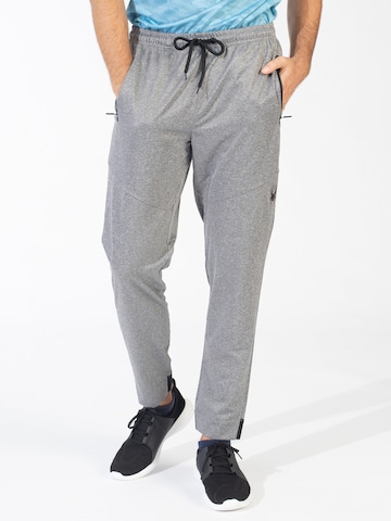 Spyder Regular Workout Pants in Grey: front