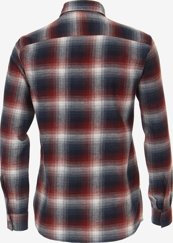 CASAMODA Regular fit Button Up Shirt in Red