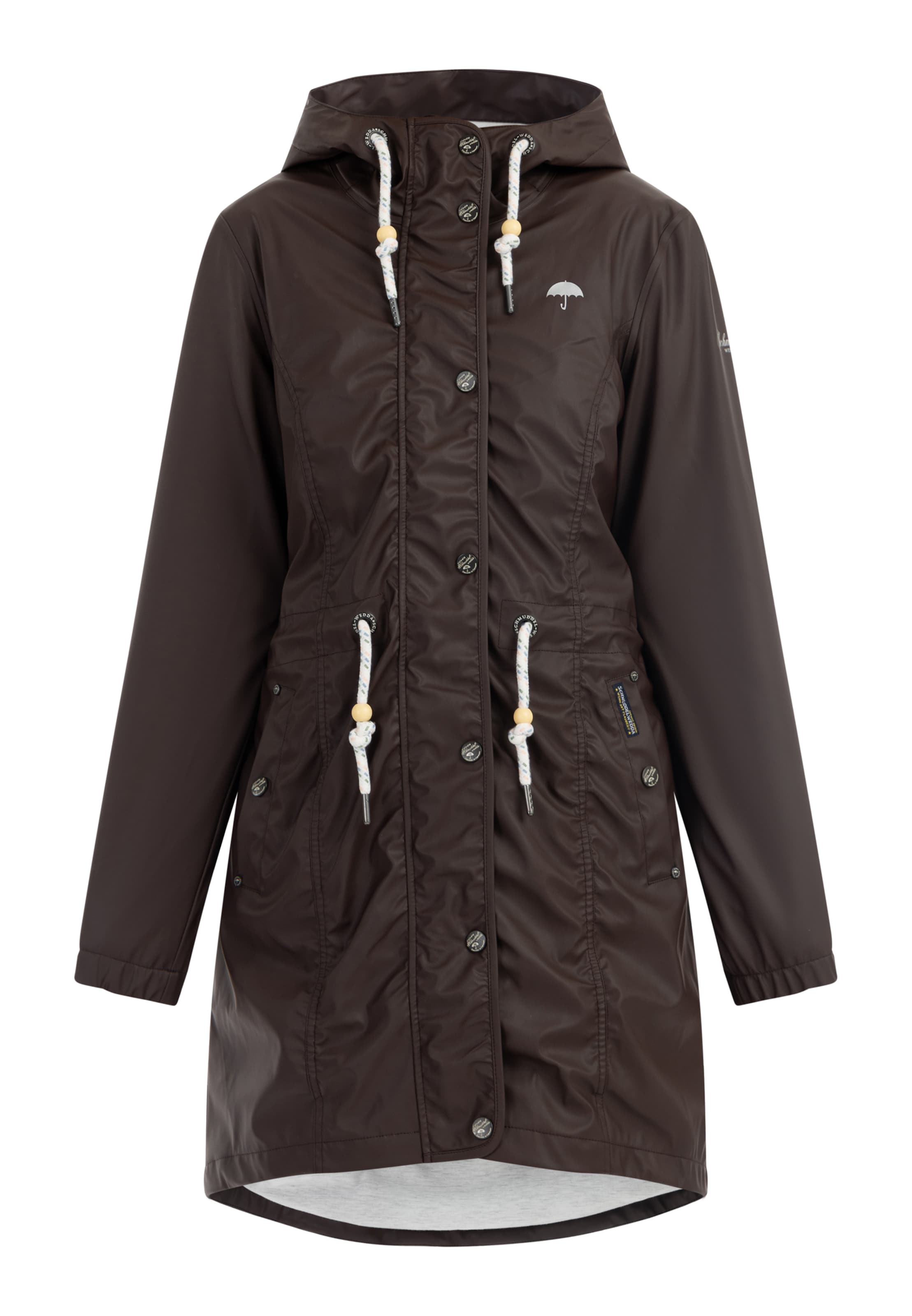 Schmuddelwedda Функционално палто в сиво: отпред